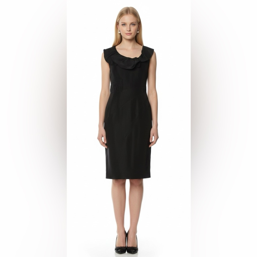 Oscar de la Renta Black Silk Dress